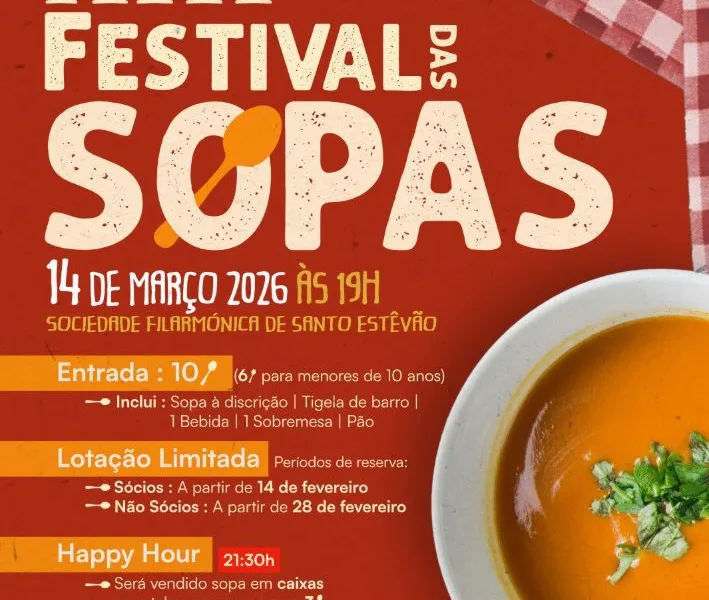 Festival das Sopas regressa a Santo Estêvão para promover convívio e cultura local