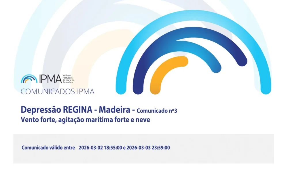 Informação especial
 
Comunicado válido entre 2026-03-02 18:55:00 e 2026-03-03 2…