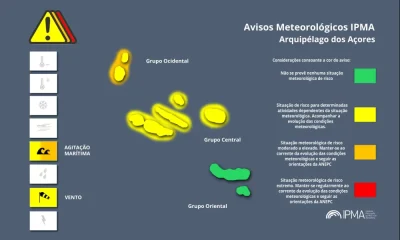 Atenção aos Avisos Meteorológicos para os Açores:
Agitação Marítima – Amarelo [ …