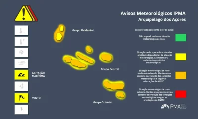 Atenção aos Avisos Meteorológicos para os Açores:
Agitação Marítima – Amarelo [ …