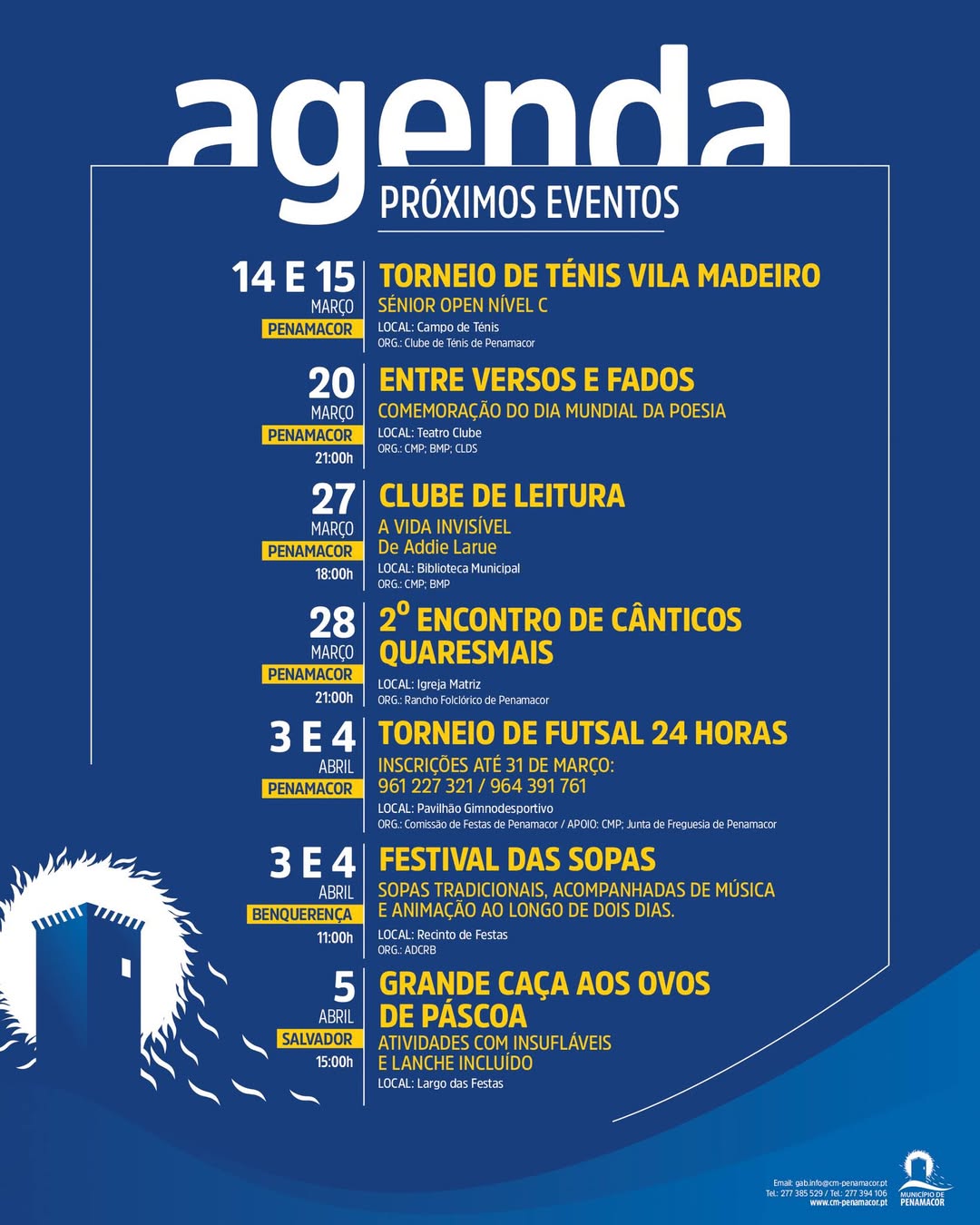 Agenda – Próximos eventos
Cultura, desporto, gastronomia e convívio marcam a pro…