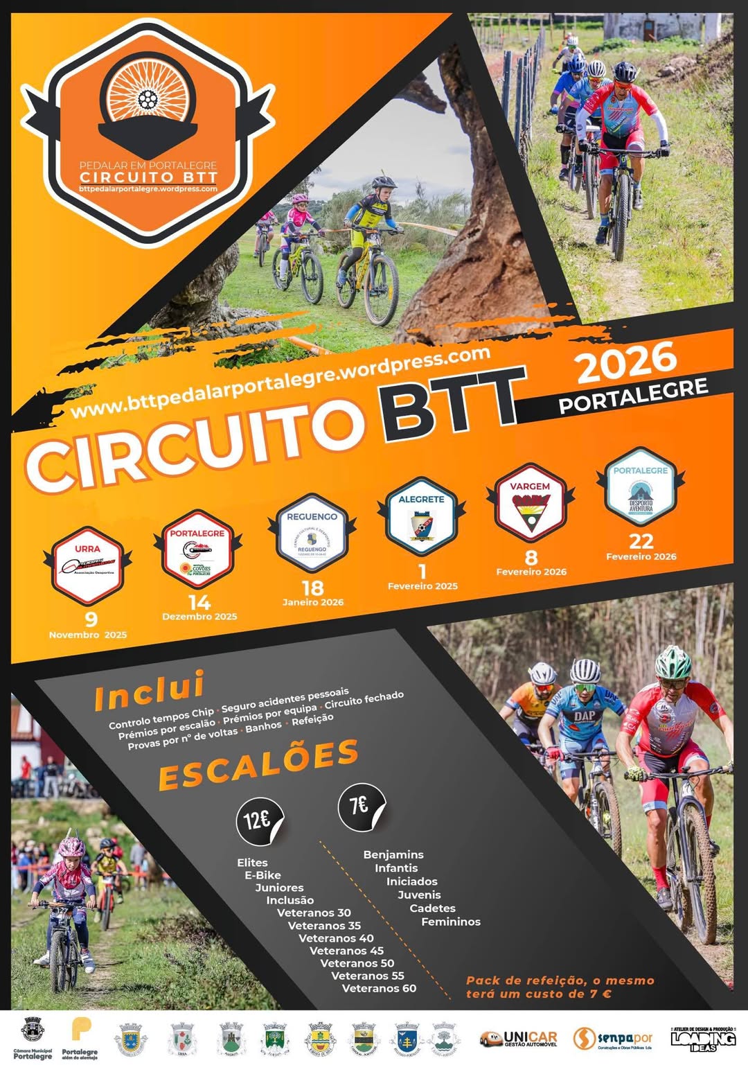 Circuito BTT Pedalar em Portalegre, VI Etapa (Vargem), no dia 8 de março (adiada…