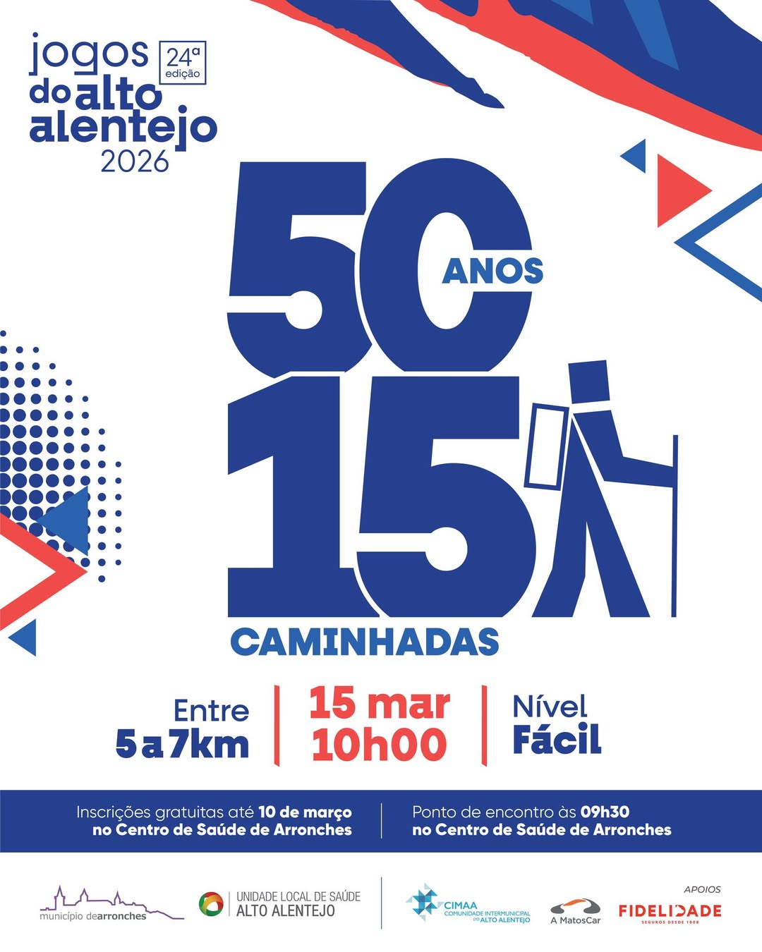 CAMINHADA | XXIV JOGOS DO ALTO ALENTEJO

Dia 15 de março (domingo), com início à…