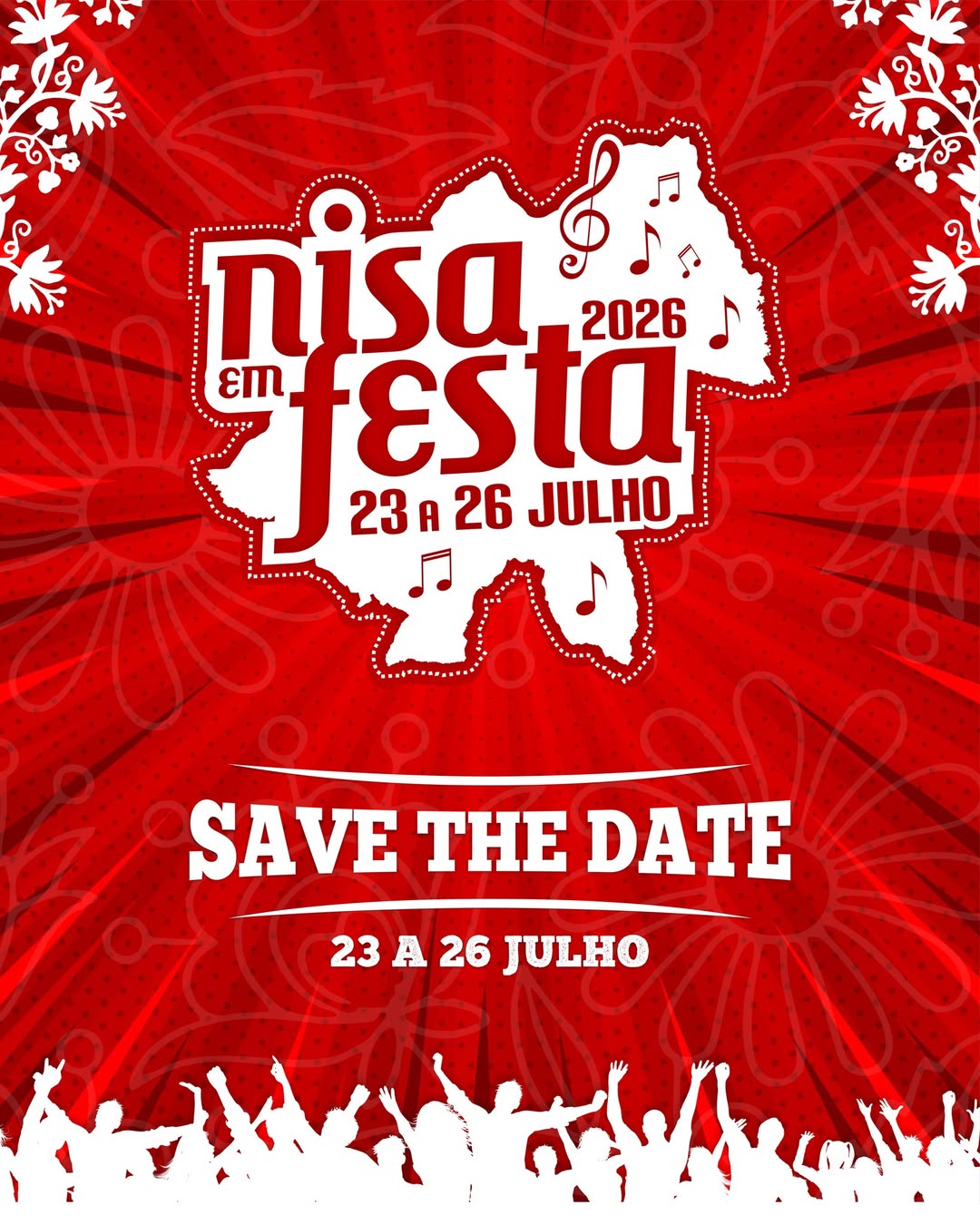 A contagem decrescente já começou! 

De 𝟐𝟑 𝐚 𝟐𝟔 𝐝𝐞 𝐣𝐮𝐥𝐡𝐨, Nisa volta a ser o po…