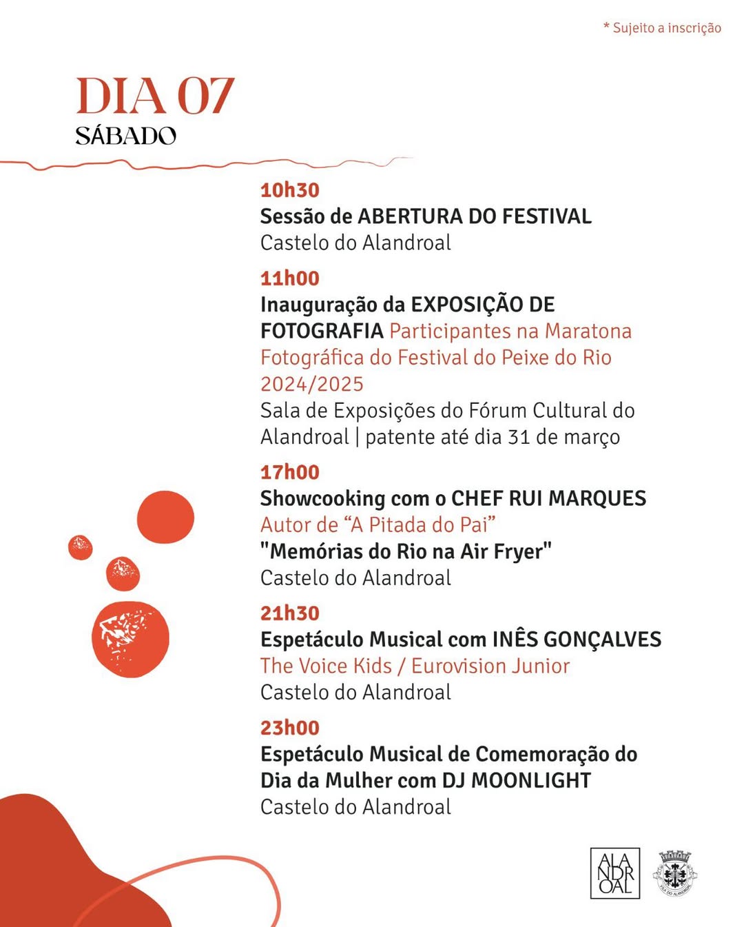 Veja tudo o que preparámos para si no dia 7, o primeiro sábado de Festival  

#C…