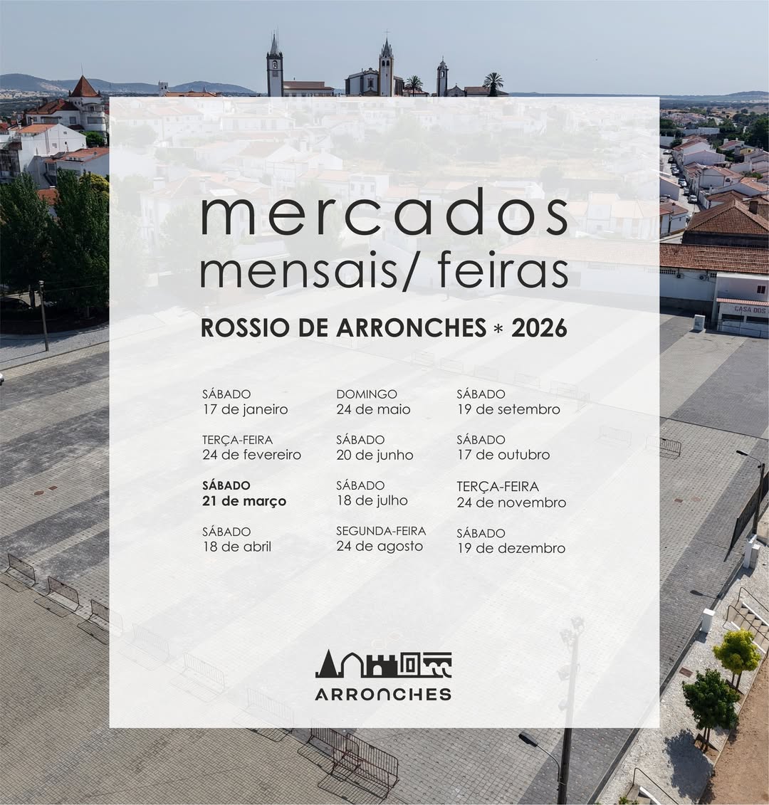 MERCADO MENSAL

Sábado, dia 21 de março, no Espaço Multiusos do Rossio.

#Mercad…