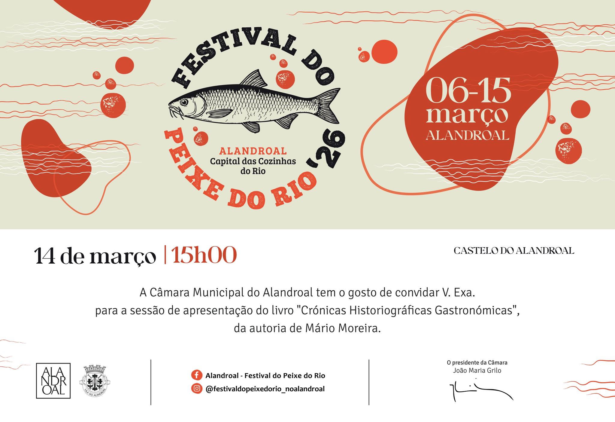 Não perca hoje no Festival do Peixe do Rio a apresentação do livro “Crónicas His…