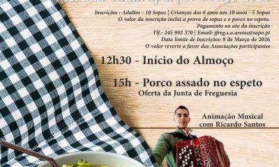 A Freguesia de Santo António das Areias promove, dia 15 de março, no espaço do …
