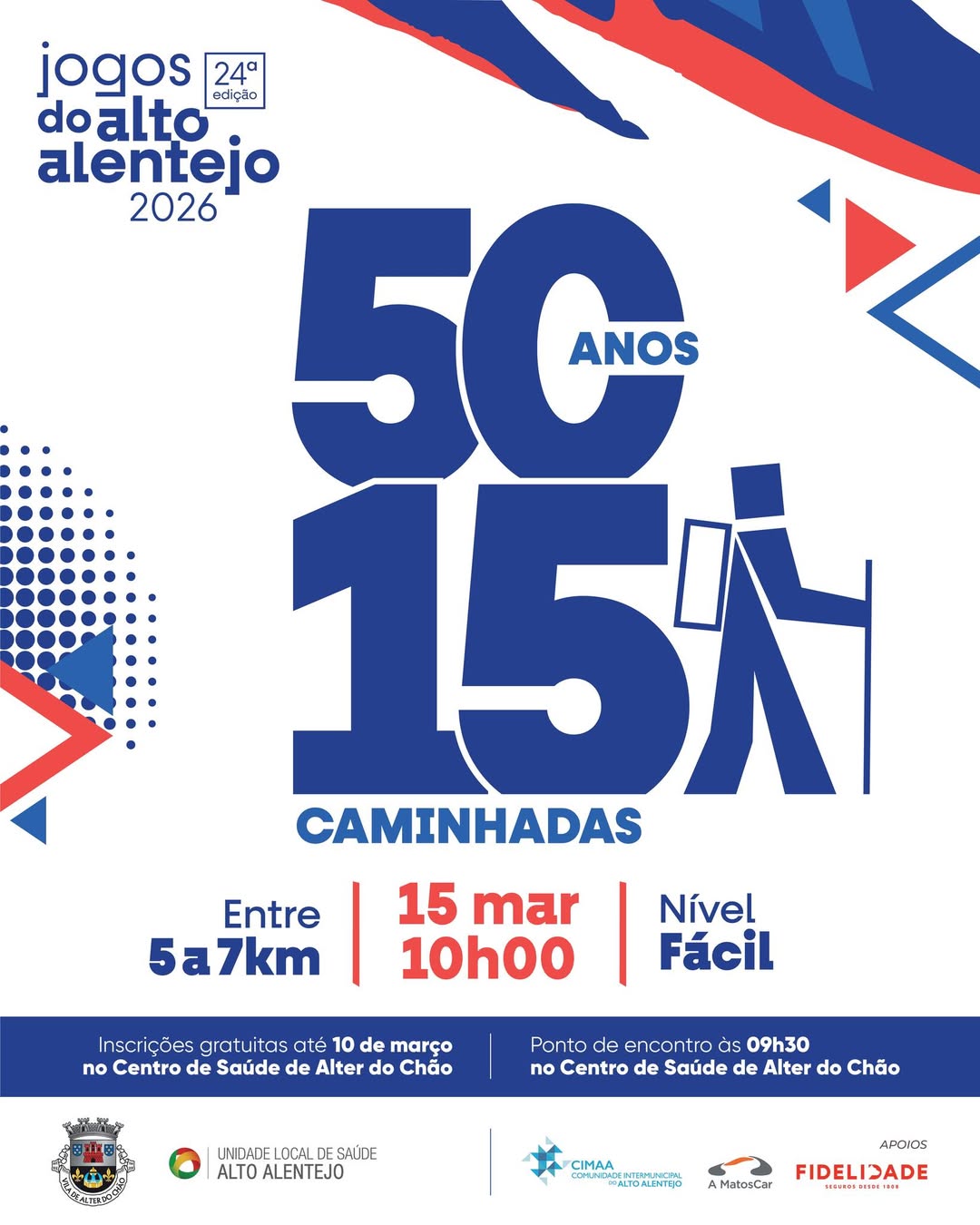 “50 Anos, 15 Caminhadas” em Alter do Chão

No próximo dia 15 de março, pelas 10h…