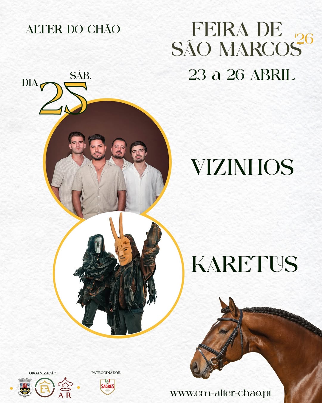 @os.vizinhos  e @karetus , vão ser os artistas que sobem ao palco no Palco da F…