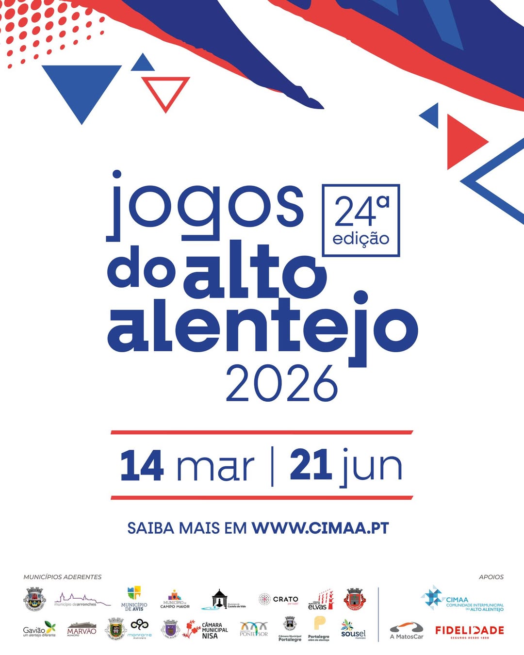 A 24ª edição dos Jogos do Alto Alentejo (JAA) arranca no próximo sábado, dia 14…