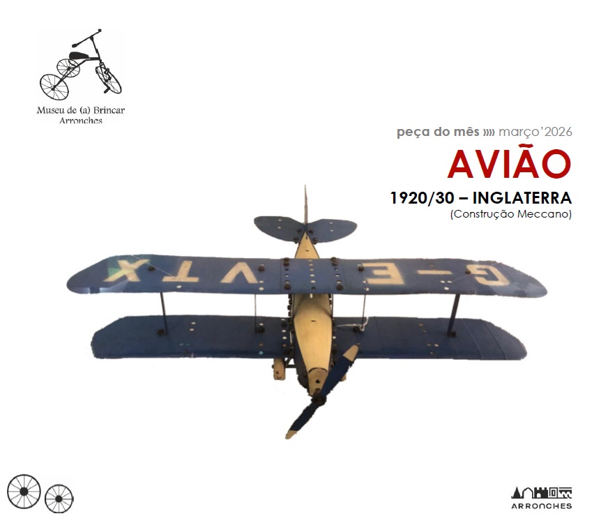 A PEÇA DO MÊS

 Avião, Anos 1920/30, Inglaterra (Fabricante: Meccano)

Antes de …