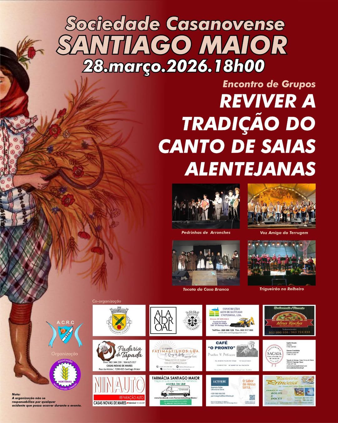 Encontro de Grupos “Reviver a tradição do canto das saias alentejanas”  

28 de …