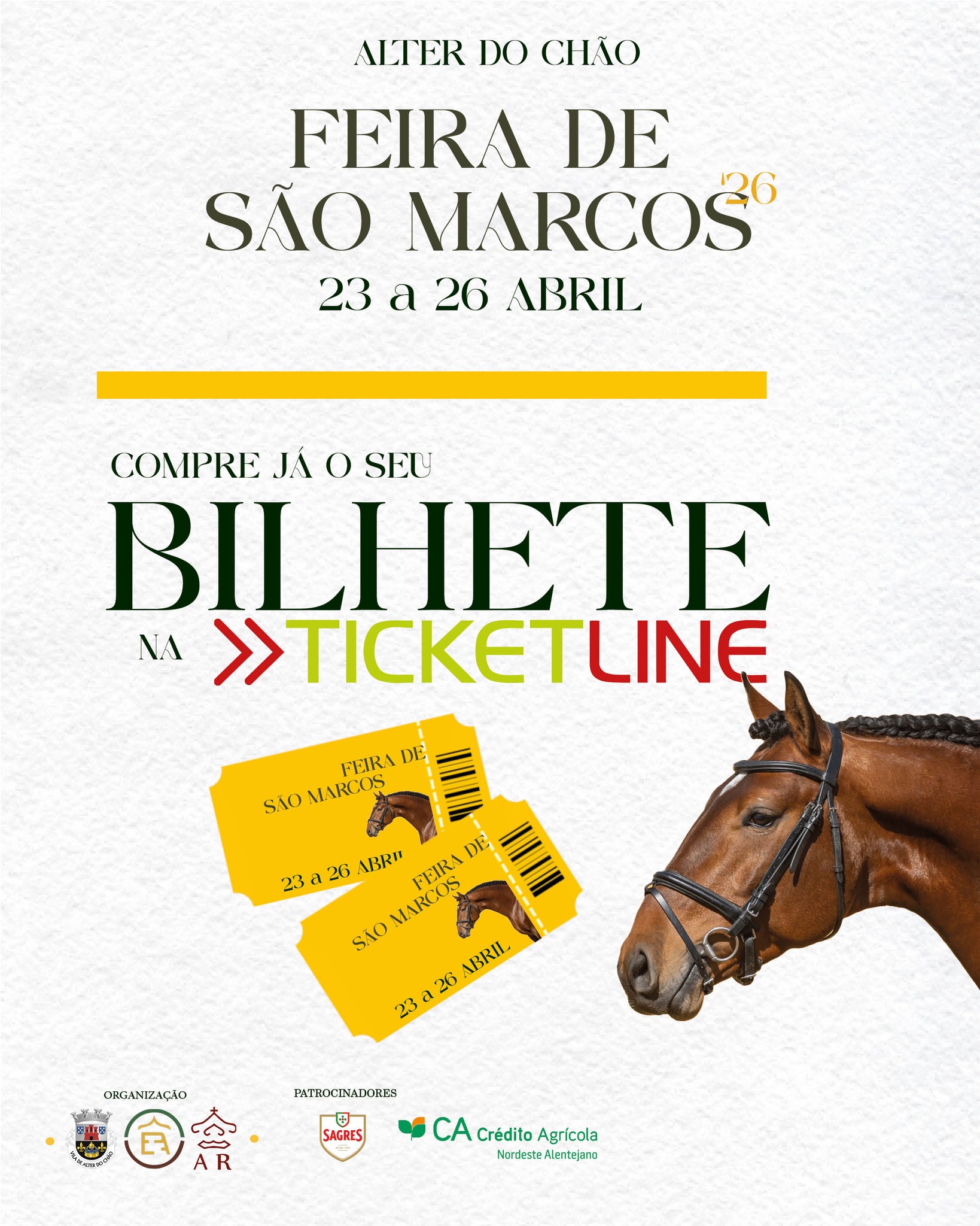 𝗙𝗘𝗜𝗥𝗔 𝗗𝗘 𝗦𝗔̃𝗢 𝗠𝗔𝗥𝗖𝗢𝗦 𝟮𝟬𝟮𝟲 | 𝗕𝗜𝗟𝗛𝗘𝗧𝗘𝗦 𝗝𝗔́ 𝗗𝗜𝗦𝗣𝗢𝗡𝗜𝗩𝗘𝗜𝗦

 Junte-se a nós na Feira d…
