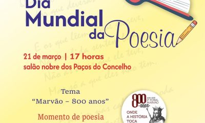 No próximo sábado, 21 de março, celebra-se o Dia Mundial da Poesia, com uma ini…