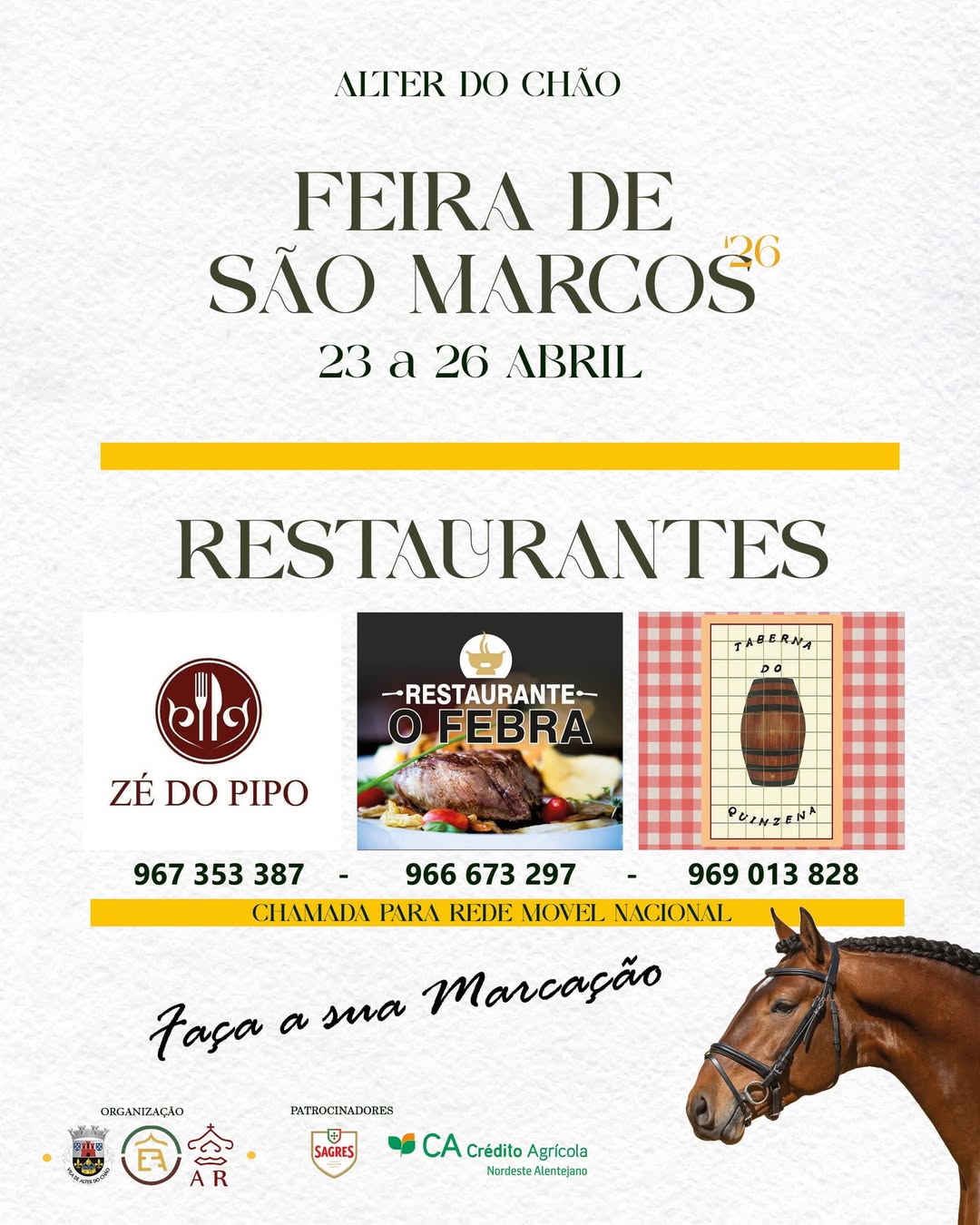 A festa não seria a mesma sem a melhor gastronomia da região!
Estes são os rest…