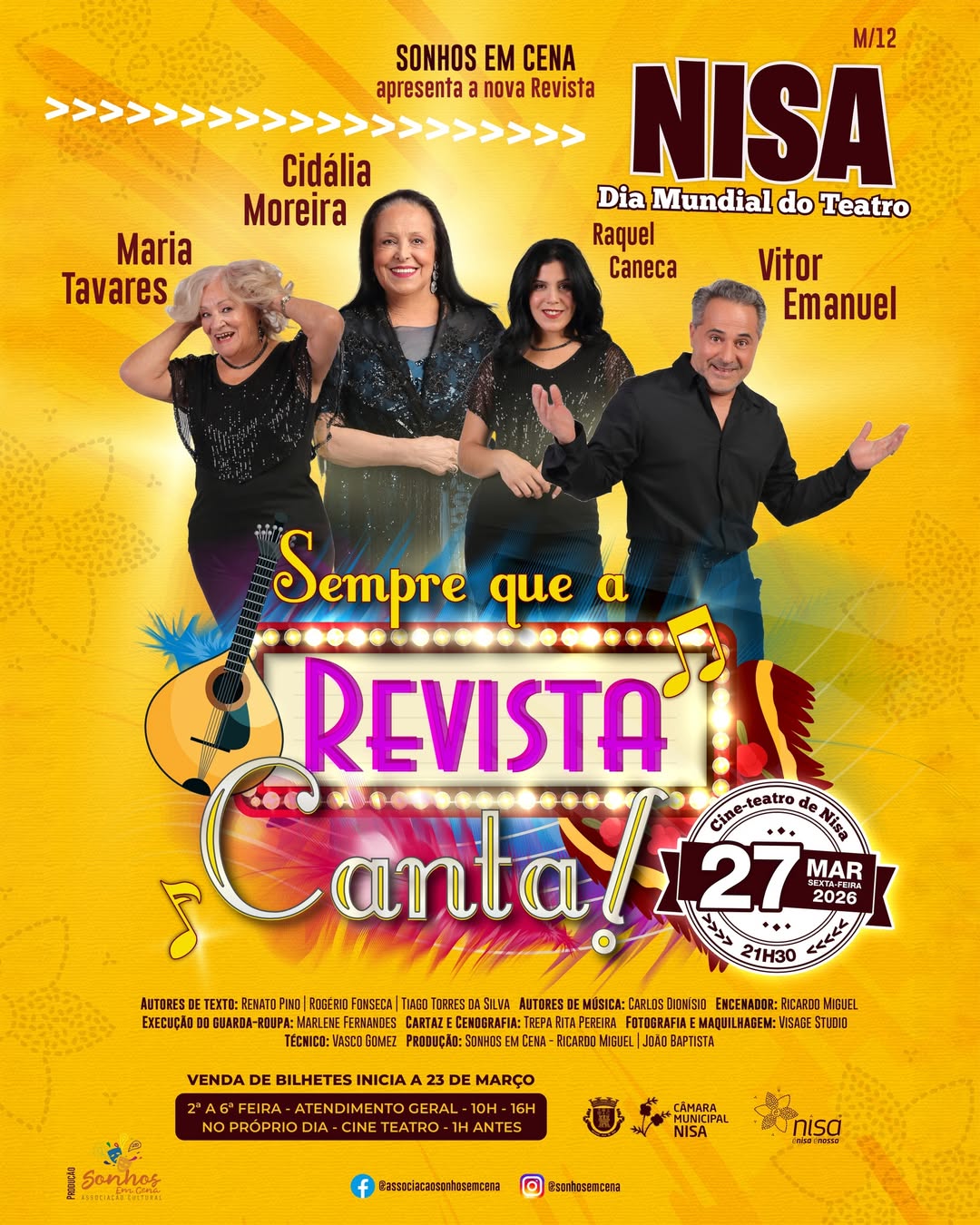 “𝐒𝐞𝐦𝐩𝐫𝐞 𝐪𝐮𝐞 𝐚 𝐑𝐞𝐯𝐢𝐬𝐭𝐚 𝐂𝐚𝐧𝐭𝐚!” 𝐜𝐡𝐞𝐠𝐚 𝐚 𝐍𝐢𝐬𝐚!

No âmbito das comemorações do Dia …