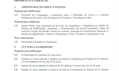 Câmara de Évora realiza reunião pública no dia 2 de abril

A Câmara Municipal de…