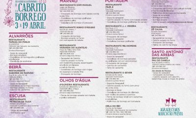 Em Marvão, na Páscoa…
 19ª Quinzena Gastronómica “O Cabrito e o Borrego”
 De …