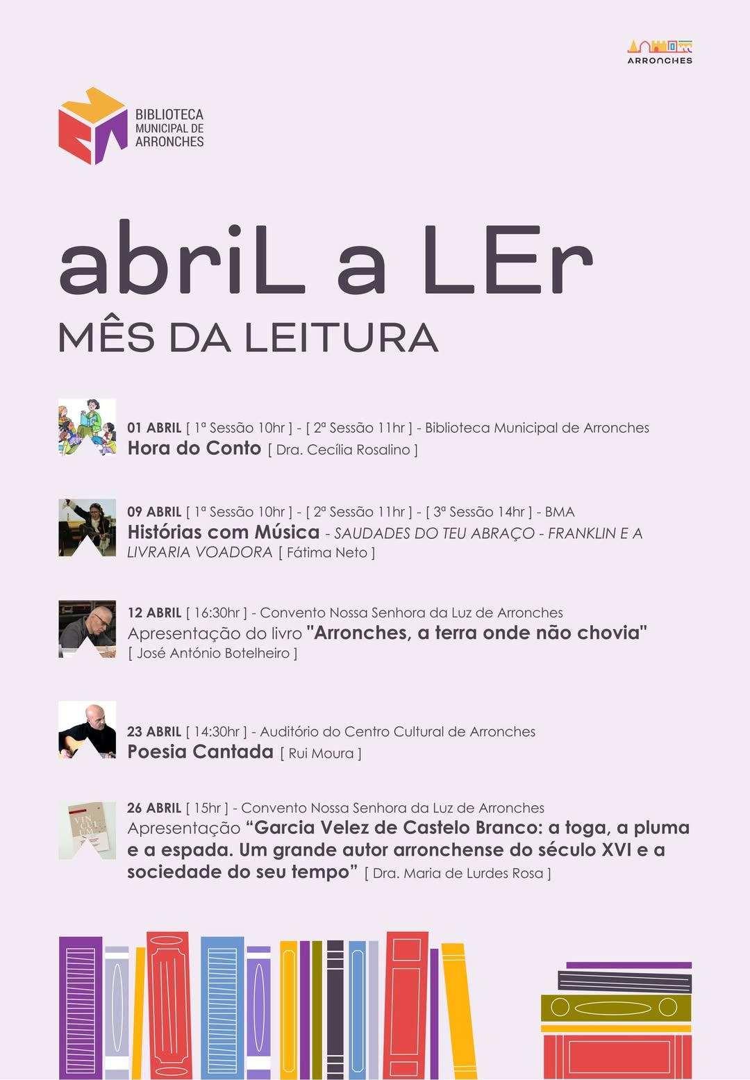 ABRIL, MÊS DO LIVRO E DA LEITURA

A 2 de Abril comemora-se o Dia Internacional d…