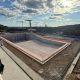A execução da obra da Piscina Municipal Descoberta avança em grande ritmo.