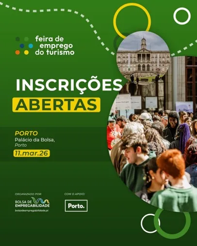 A Feira de Emprego do Turismo volta ao Porto em 2026!

É a oportunidade ideal pa…