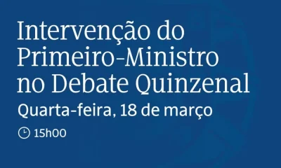 Assista à transmissão em direto da intervenção do Primeiro-Ministro no Debate Qu…