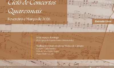 CICLO DE CONCERTOS QUARESMAIS | 29 MARÇO | 17H30 | VILA VIÇOSA

Conheça o progra…