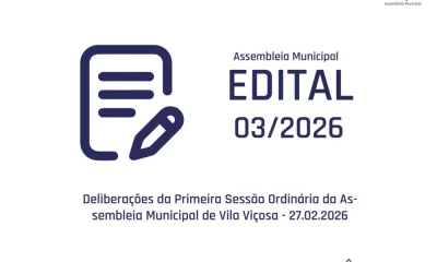 Deliberações da 1ª Sessão Ordinária da Assembleia Municipal de Vila Viçosa – 27…