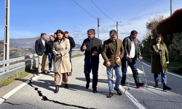 Deputados da Assembleia da República visitaram Resende para avaliar impactos das tempestades na rede viária do concelho
