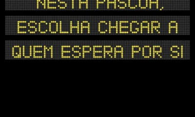 Esta Páscoa, a prioridade é chegar em
segurança.
 Dê prioridade à vida. Escolha…
