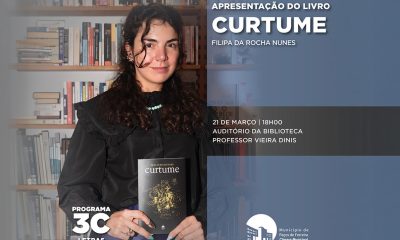 Paços de Ferreira apresenta livro de poesia “Curtume” de Filipa da Rocha Nunes no Dia Mundial da Poesia
