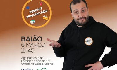 Podcast Universitário promovido pela Câmara de Baião reúne ex-alunos do ensino superior para conversa com estudantes no Auditório Carlos Alberto