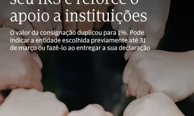 Pode consignar 1% do seu IRS e apoiar diretamente uma instituição que faz a dif…