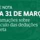 Se consultou o valor das deduções à coleta e considerou que não estava correto, …