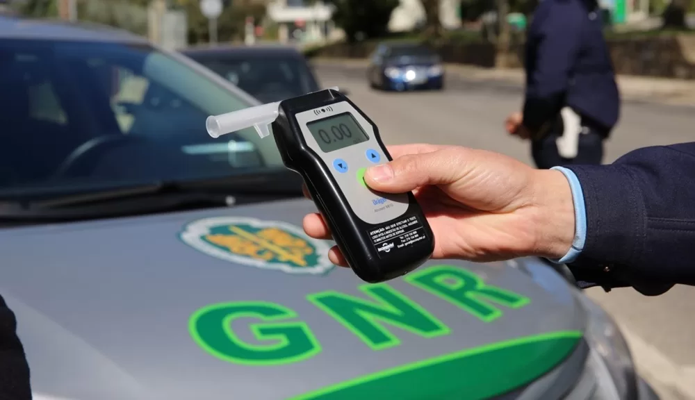 GNR detém 768 pessoas numa semana: álcool ao volante lidera detenções