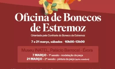 Évora acolhe oficinas de modelação e pintura de Bonecos de Estremoz