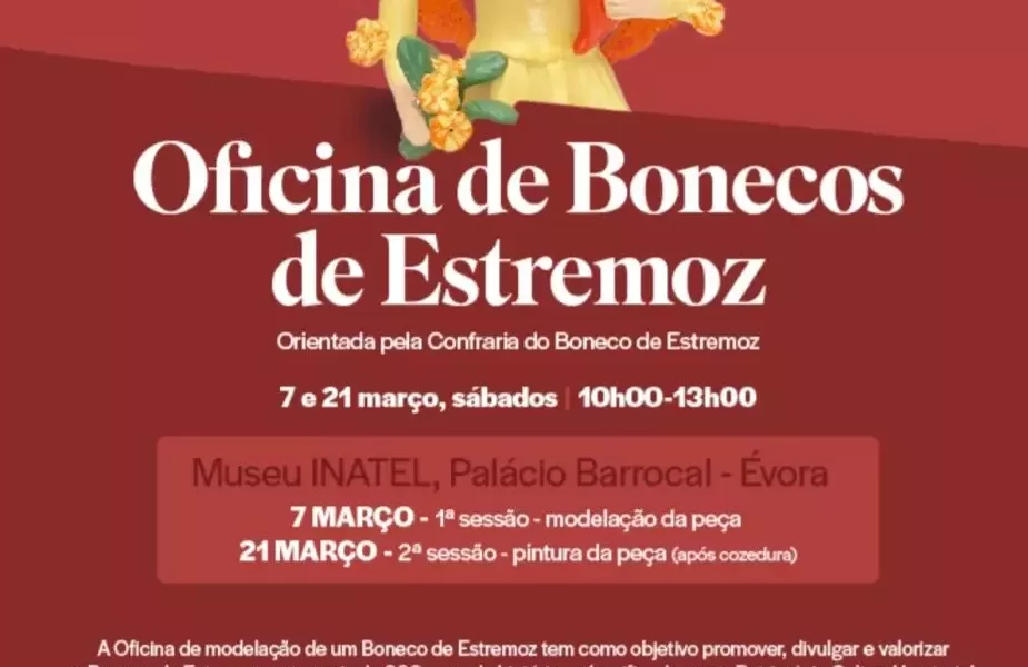 Évora acolhe oficinas de modelação e pintura de Bonecos de Estremoz