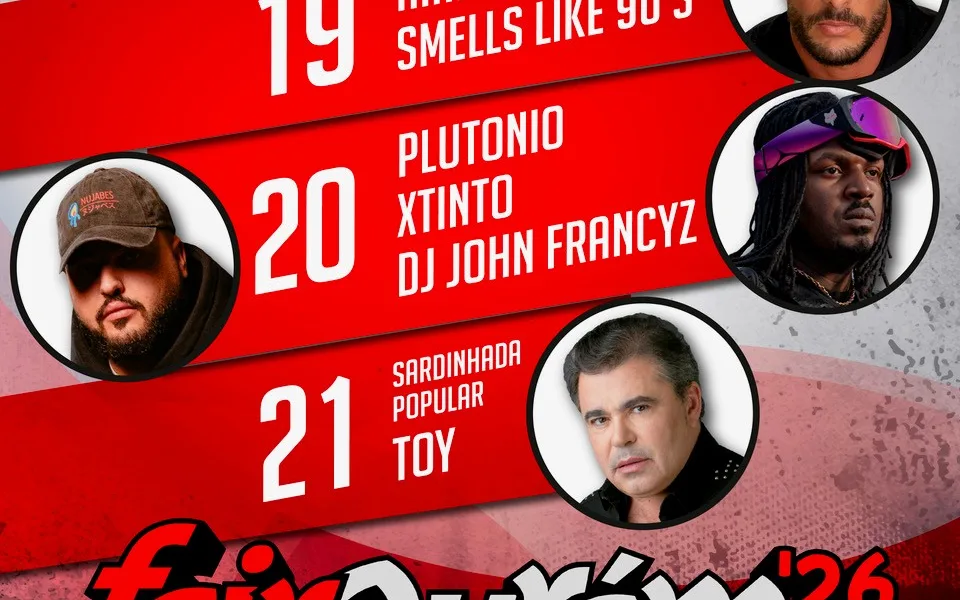 FeirOurém 2026 terá entradas gratuitas e cartaz com Nininho Vaz Maia e Toy