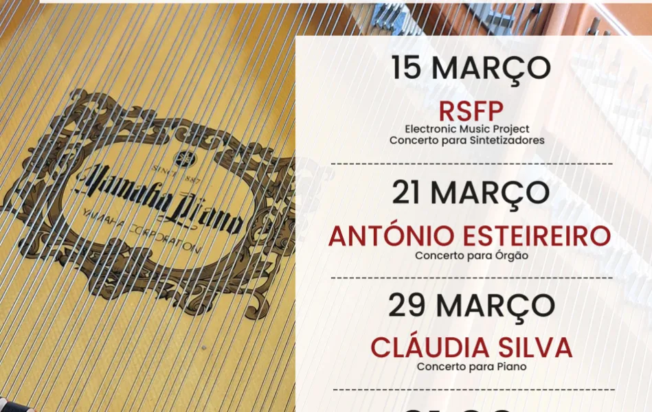 Almodôvar promove ciclo de concertos dedicado a instrumentos de teclas em março