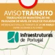 Trabalhos na linha ferroviária cortam trânsito em Vale Figueira este sábado