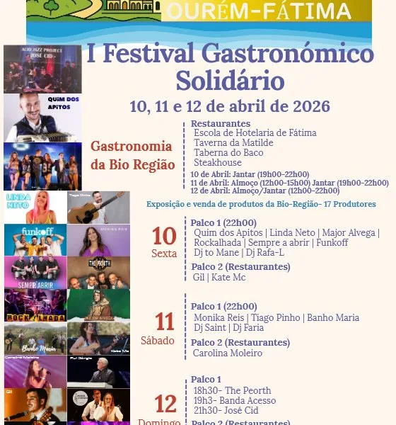 Ourém acolhe festival gastronómico para apoiar famílias carenciadas do concelho
