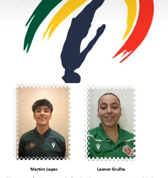 Sines no Campeonato da Europa de Trampolins com dupla de ginastas