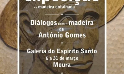 Moura acolhe exposição de madeira entalhada de António Gomes
