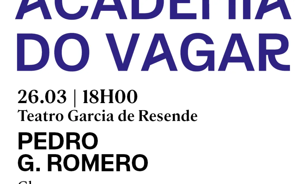 Pedro G. Romero apresenta conferência-performance no Teatro Garcia de Resende