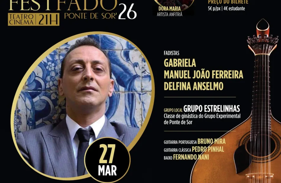 Ponte de Sor recebe Miguel Ramos na IX edição do FestFado