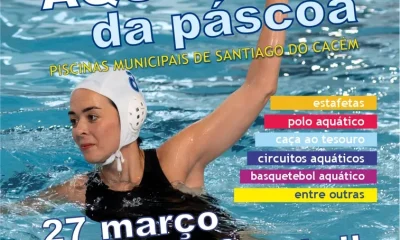 Piscinas de Santiago do Cacém promovem atividades aquáticas na Páscoa