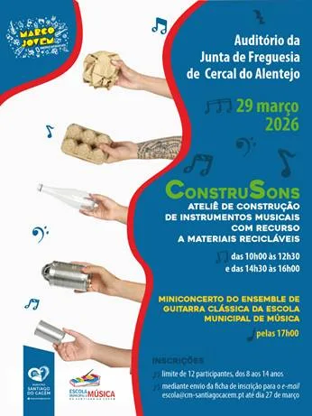 ConstruSons e Miniconcerto no Cercal do Alentejo