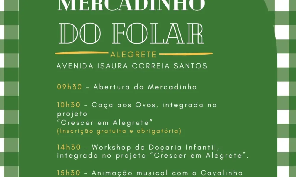 Mercadinho do folar anima Portalegre já este domingo