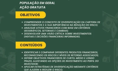 Ourique promove formação gratuita sobre investimentos digitais